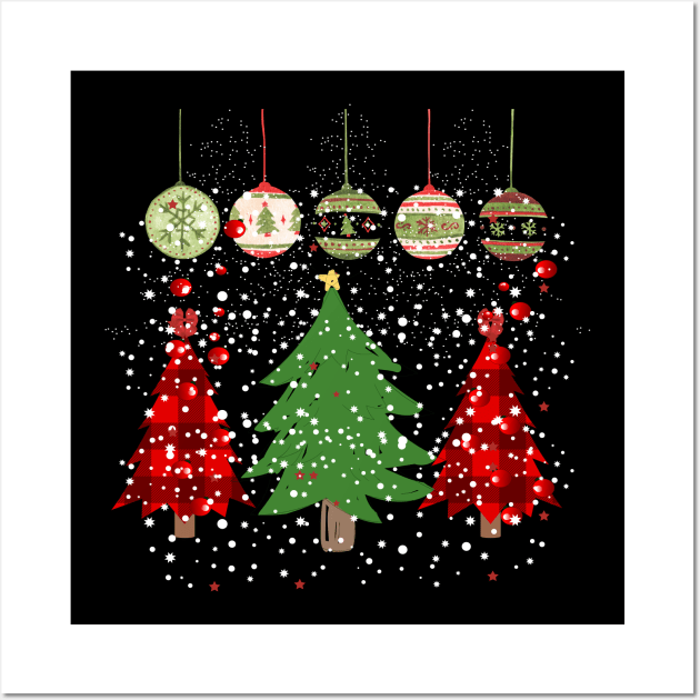 Merry Christmas/ Christmas Tree Prints / ccolorful christmas Gift/ ladies holiday Wall Art by UranusArts